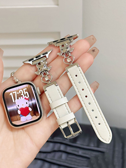 Angel Kitty Leather Band