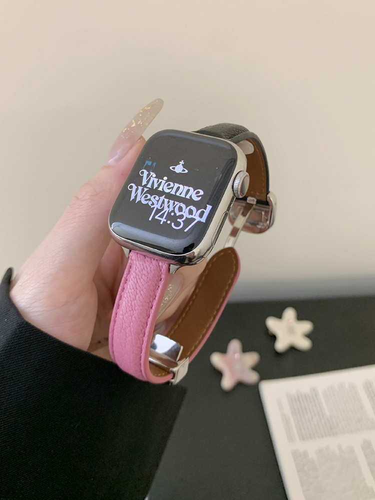 Star Magnetic Buckle Leather Band for Apple Watch