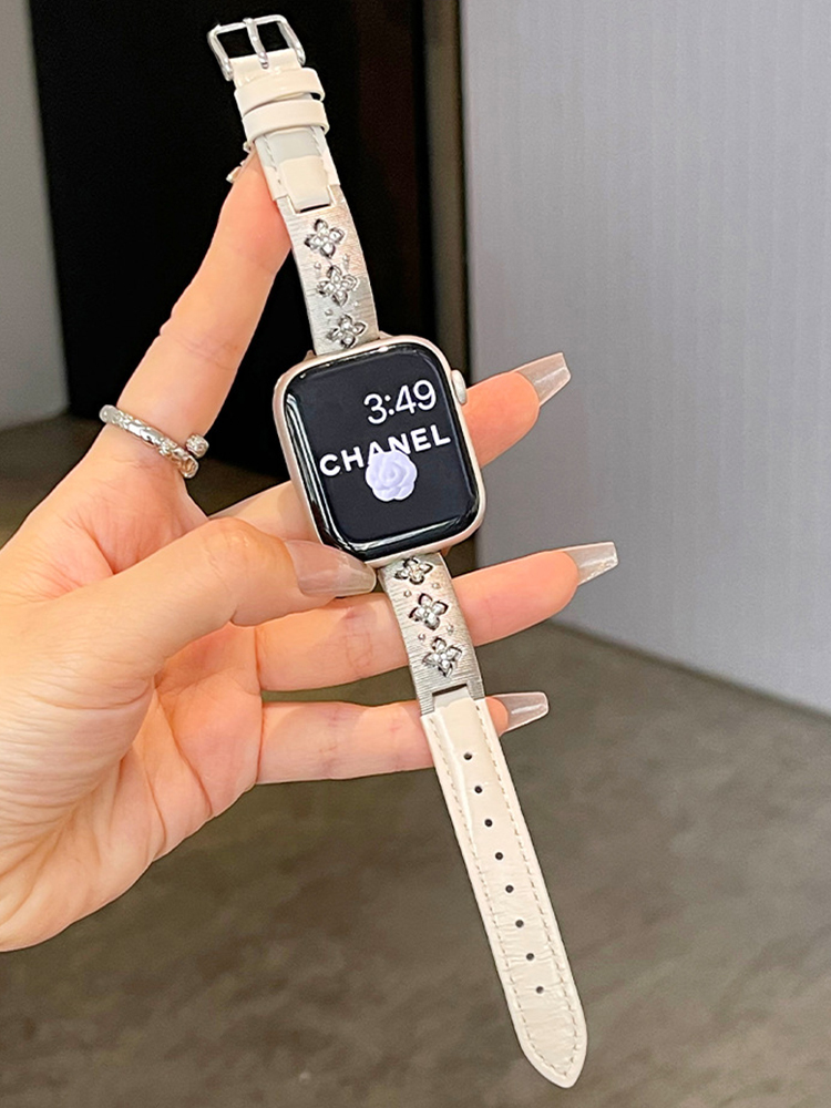 Luxury Clover Leather Band for Apple Watch