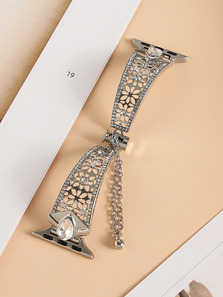 Hollow Eight-Petal Flower Metal Band for Apple Watch