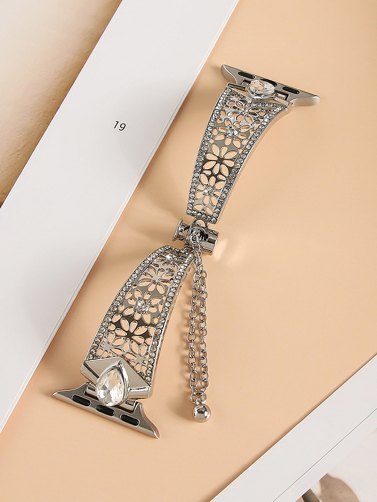 Hollow Eight-Petal Flower Metal Band for Apple Watch
