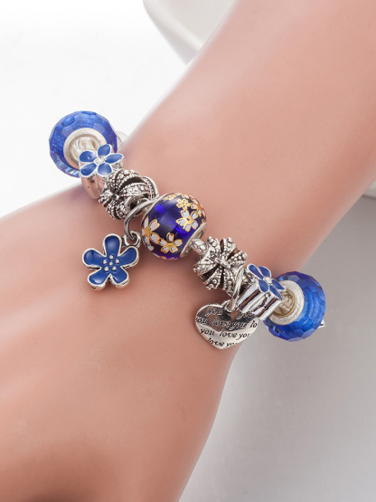 Crown Royal Blue Crystal Beaded Band