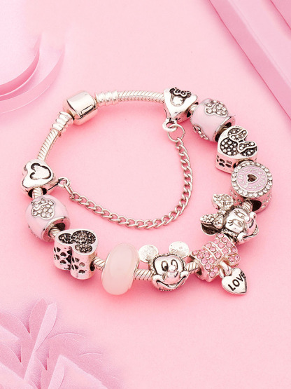 Mickey Charm Style B Crystal Beaded Band