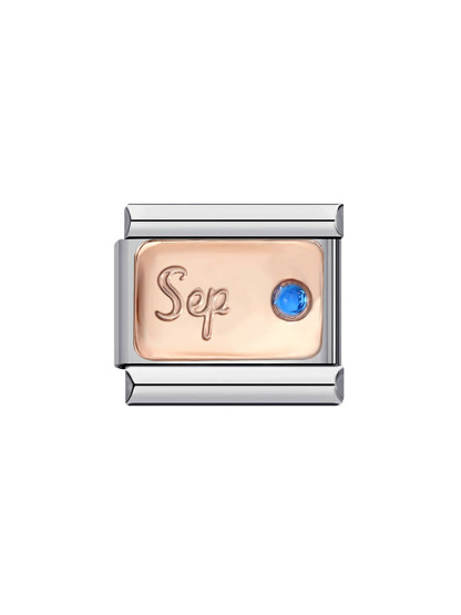 Month Birthday Birthstone Rose Gold Modular Charm