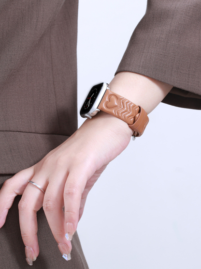 Heart Shaped Texture Leather Band