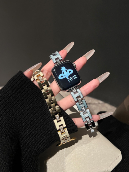 Gorgeous H Chain Stainless Steel Band