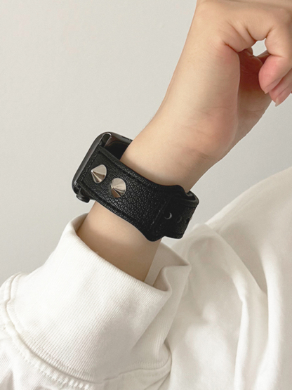 Spiked ivets Leather Band