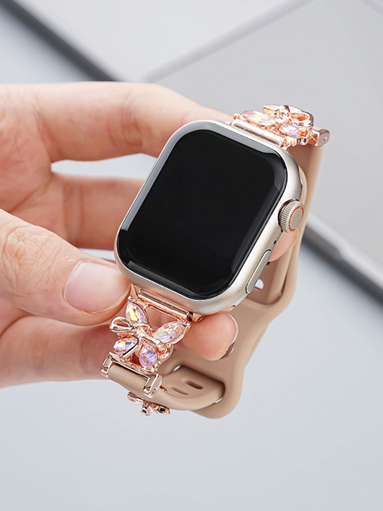 Zircon Butterfly Silicone Band