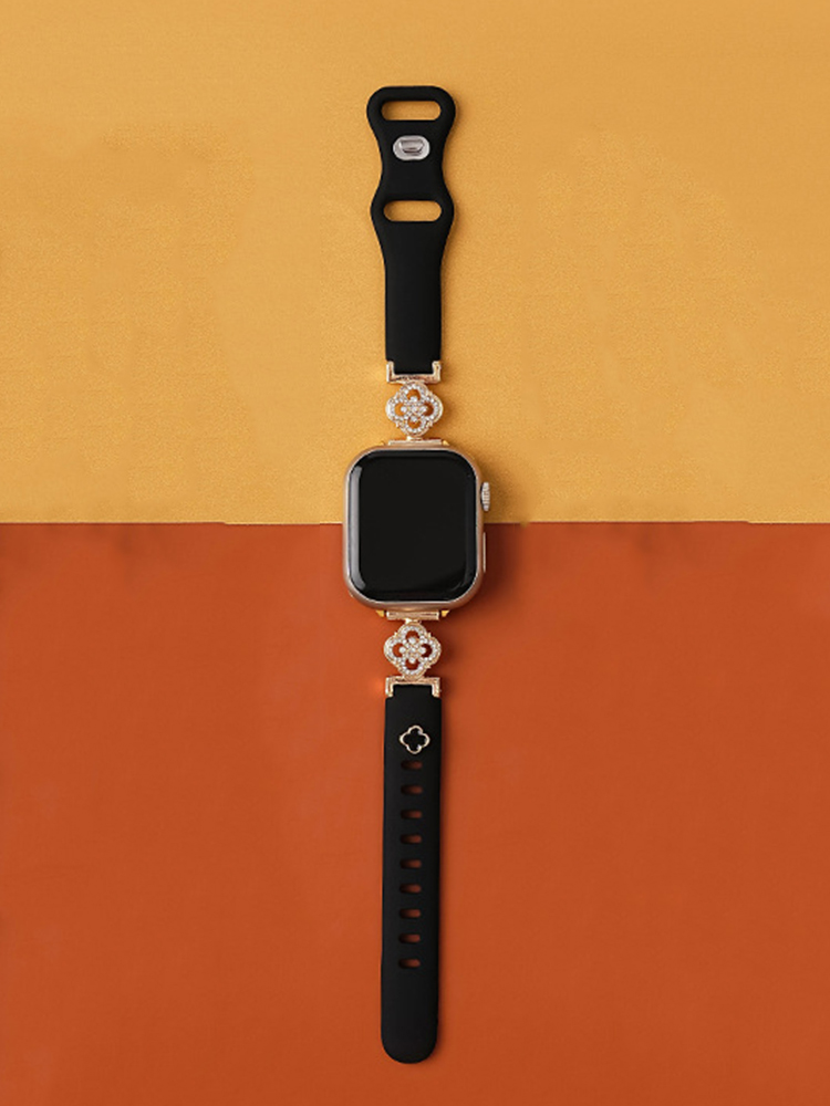 Hollow Clover Silicone Band