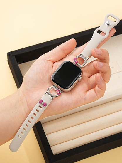 Kitty Bow Silicone Band