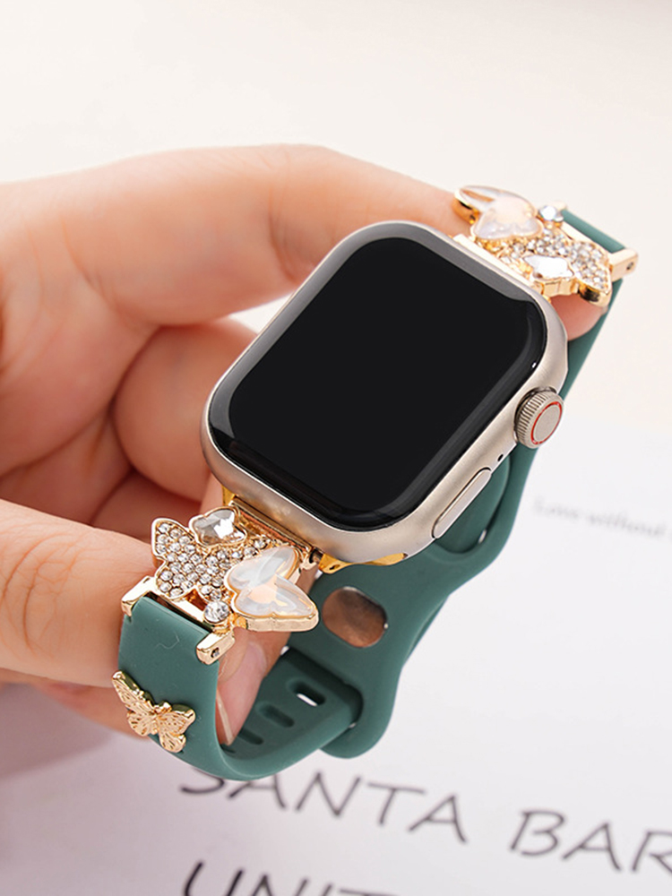 Two Butterflies Silicone Band