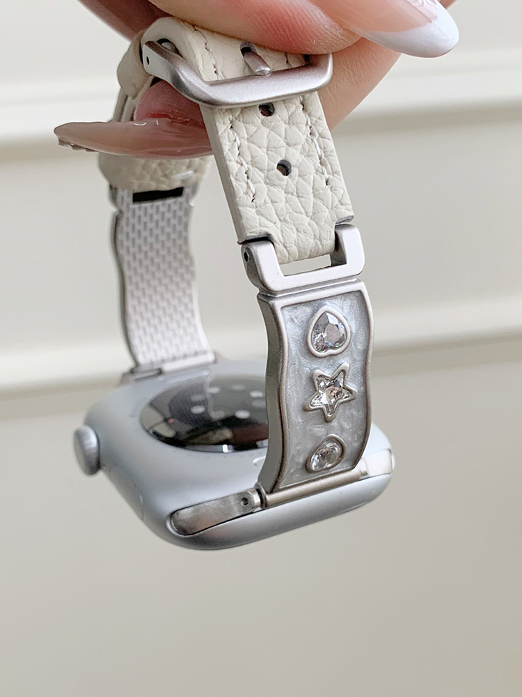 Glue Love and Stars Leather Band for Apple Watch