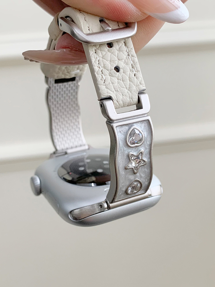 Glue Love and Stars Leather Band for Apple Watch