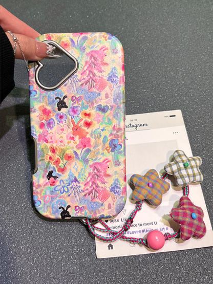 Oil Painting Style Rabbit Case for iPhone