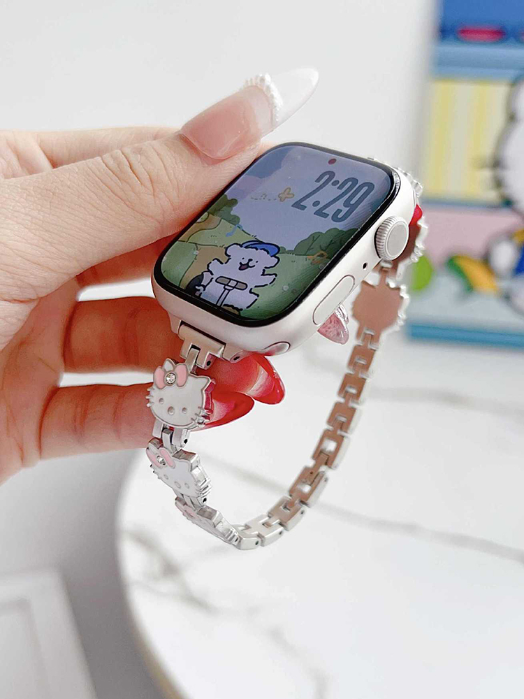 Cute Kitty Metal Band for Apple Watch
