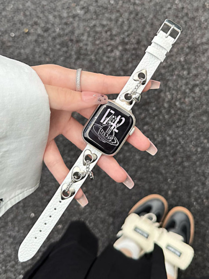 Love Leopard Leather Band for Apple Watch