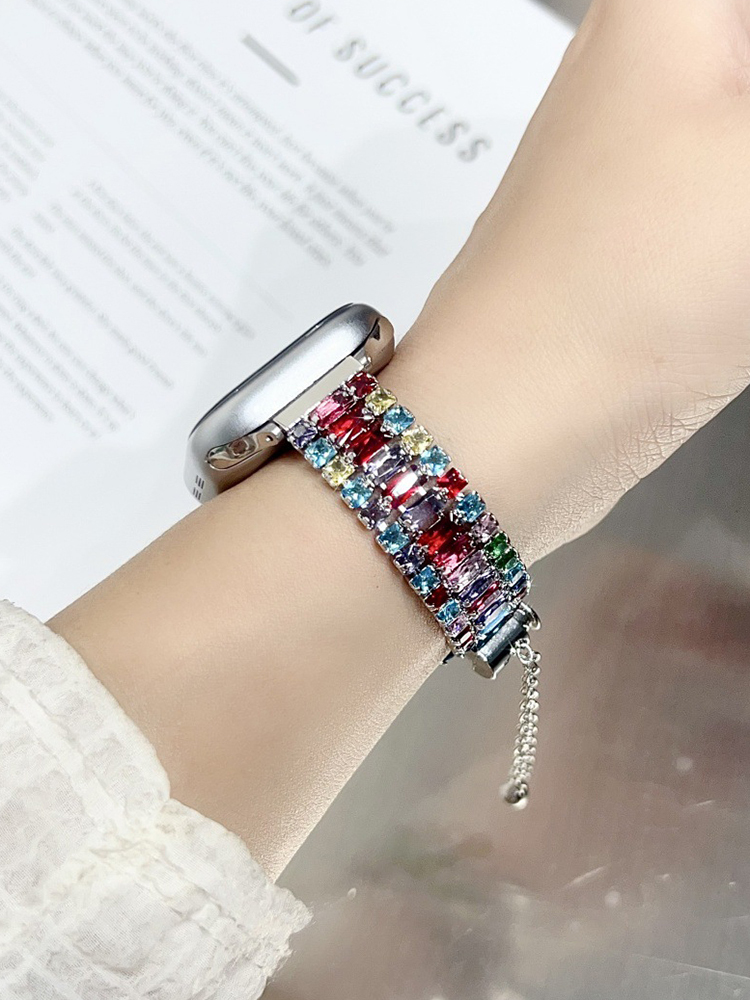 3-link Full Diamond Metal Band for Apple Watch