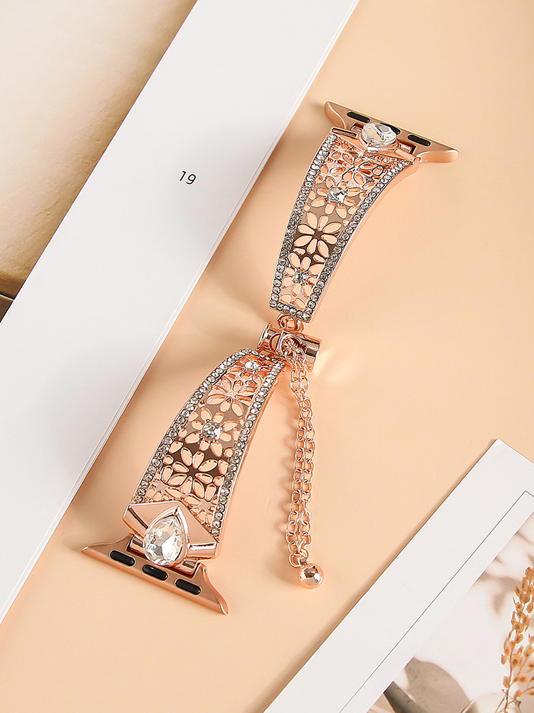 Hollow Eight-Petal Flower Metal Band for Apple Watch