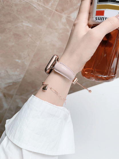 D-shaped Bracelet Leather Band