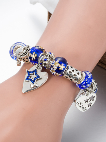 Royal Blue Dream Crystal Beaded Band