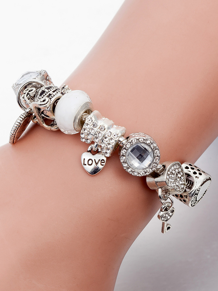 Pumpkin Car Crystal Beaded Band