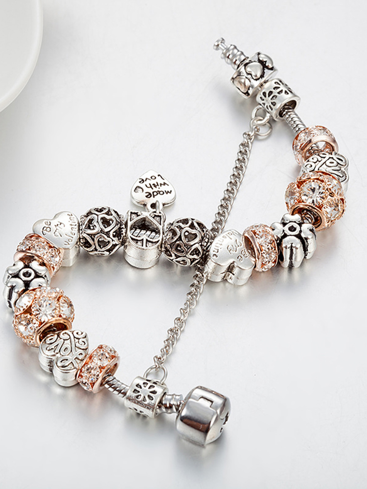 Made with Love Crystal Beaded Band