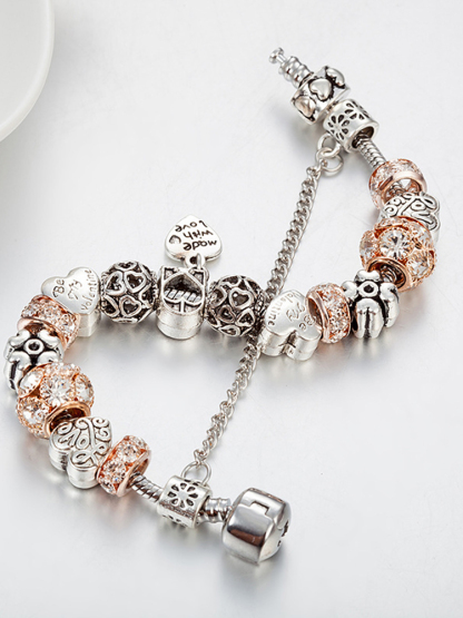 Made with Love Crystal Beaded Band