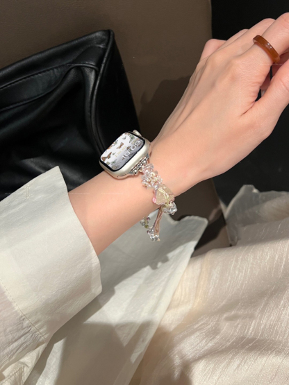 Crystal Raw Stone Woven Band