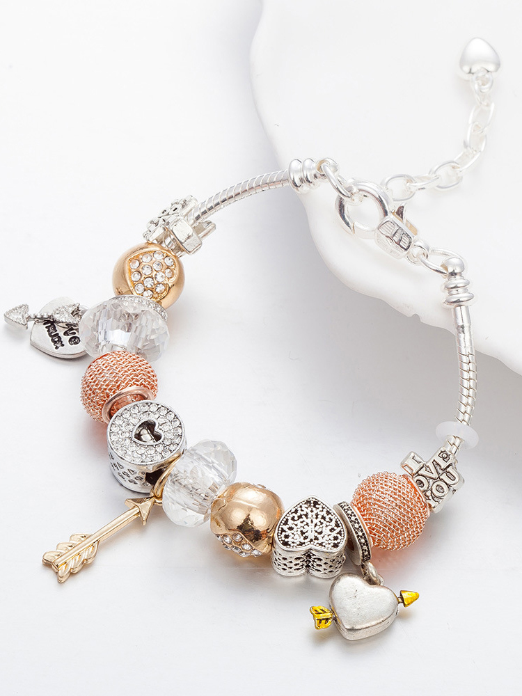 Cupid's Arrow Crystal Beaded Band