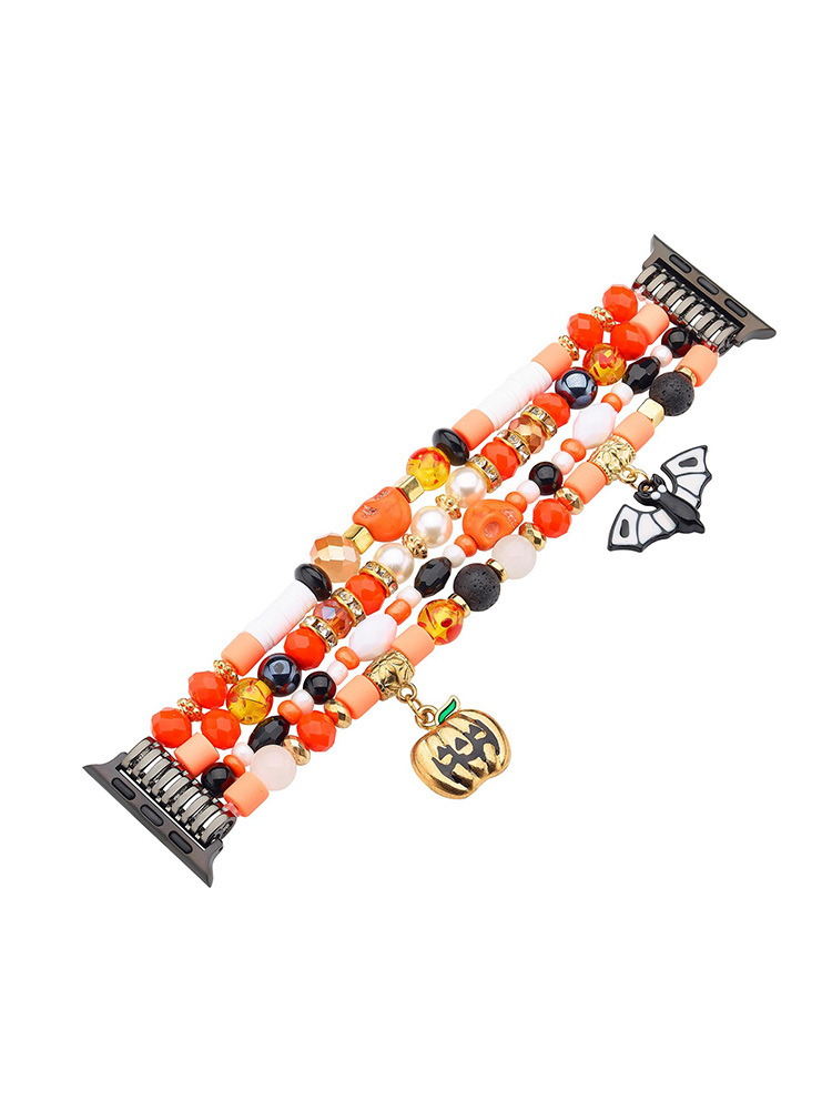 Halloween Four-Row Beaded Woven Apple Watch Band - Tatanband