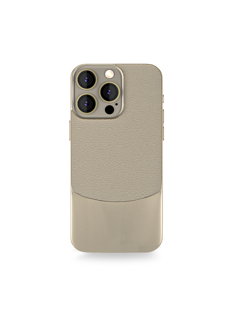 Titanium Grey Leather Pattern Case