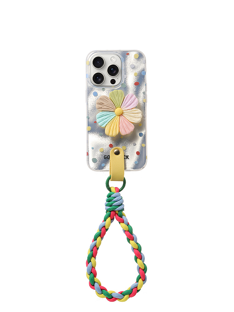 Colored Flowers Wrist Strap Case