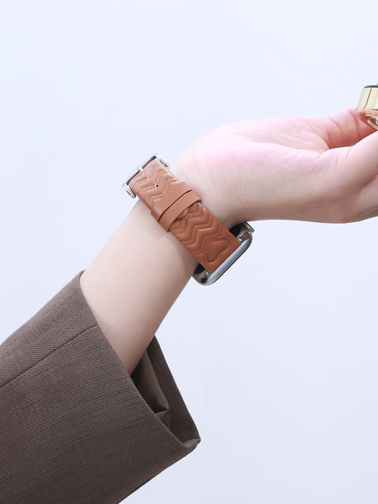 Heart Shaped Texture Leather Band