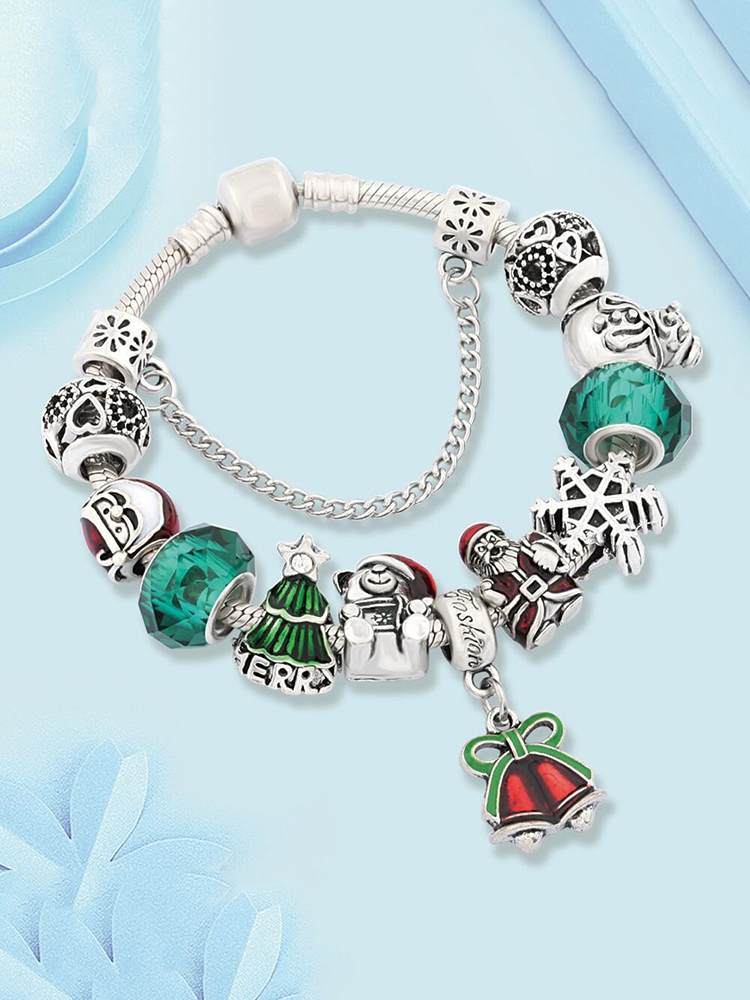 Christmas Bells Crystal Beaded Band