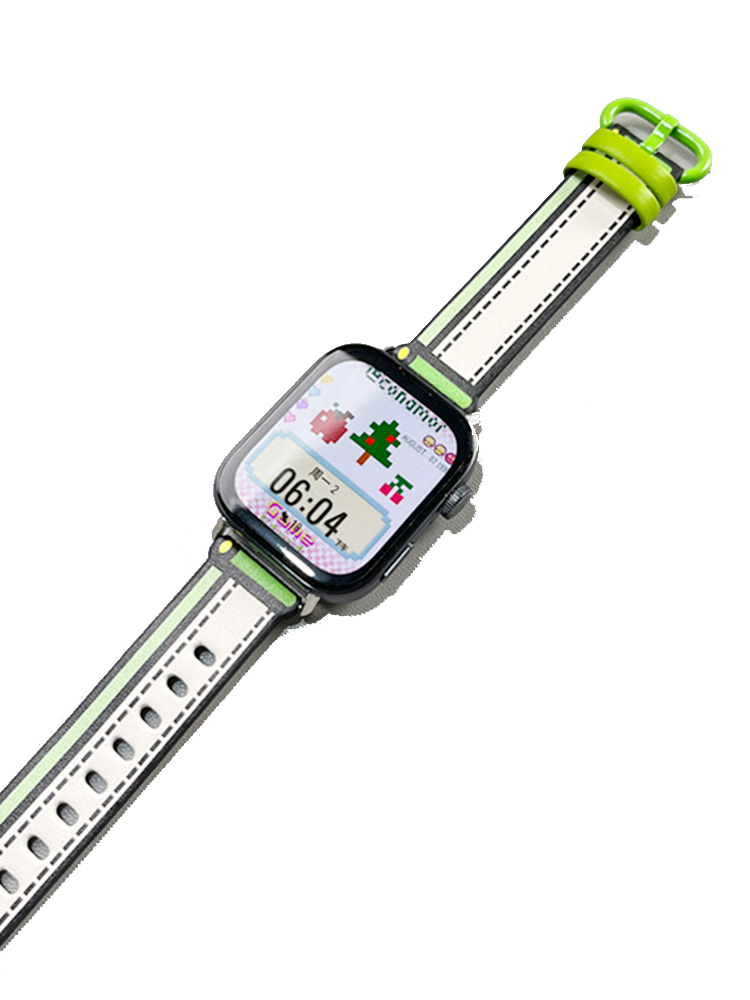 Pixel Comic Style Leather Apple Watch Band - Tatanband