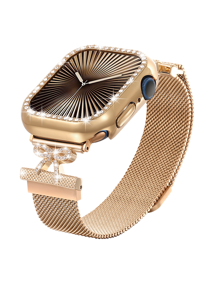 Diamond-studded Buckle Milanese Stainless Steel Band-Tatan Band