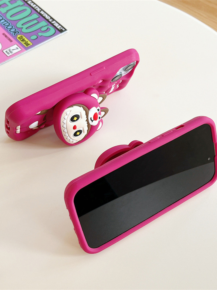 Cross-dressing Labubu Stand Case