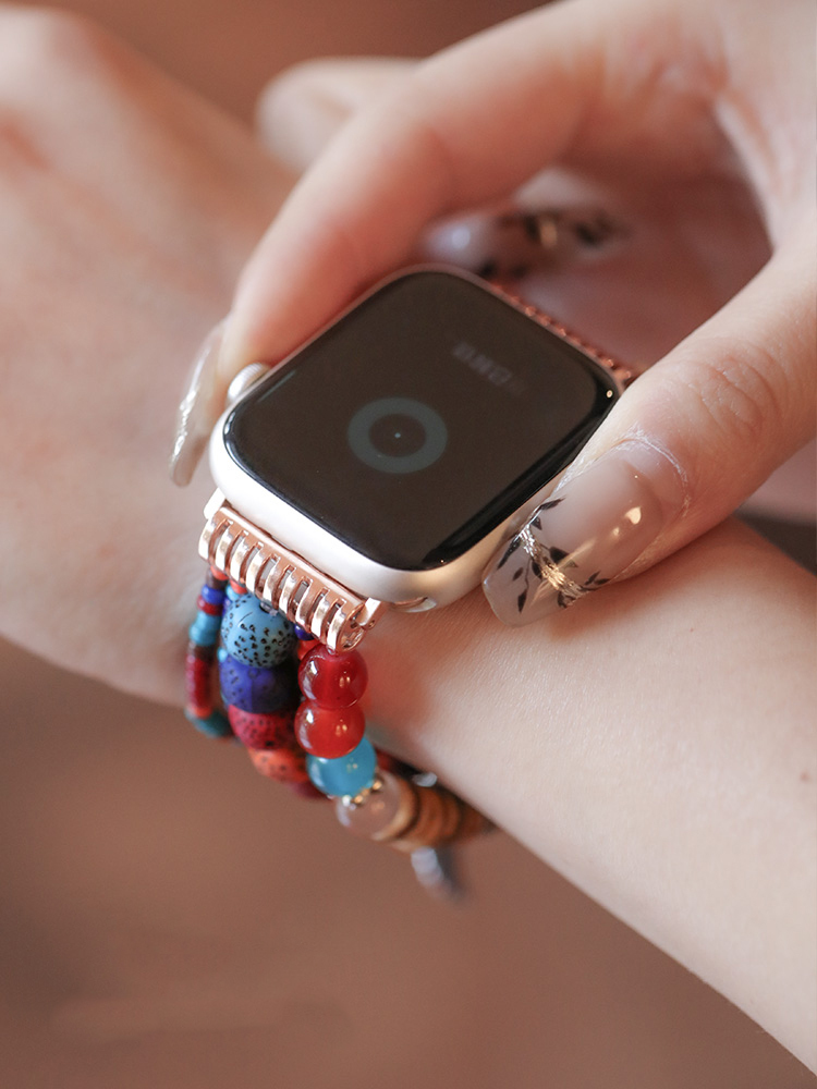 Wing Pendant Bohemian Colored Stone Band