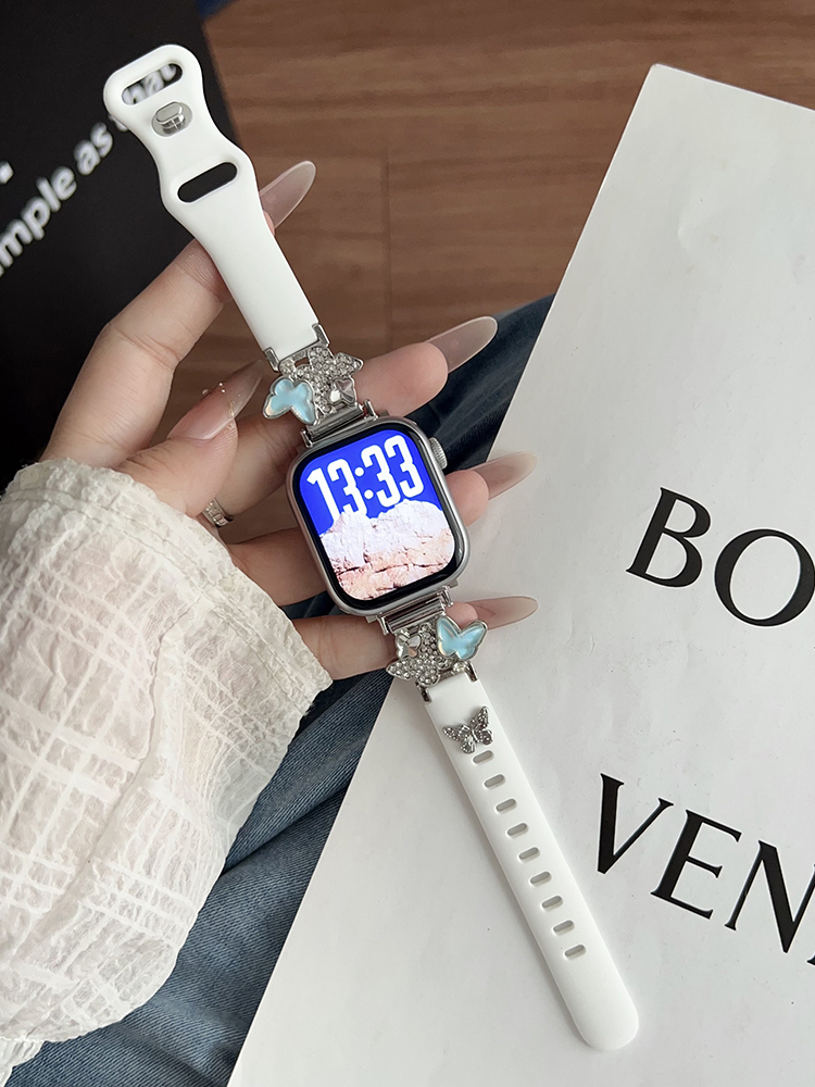 Two Butterflies Silicone Band