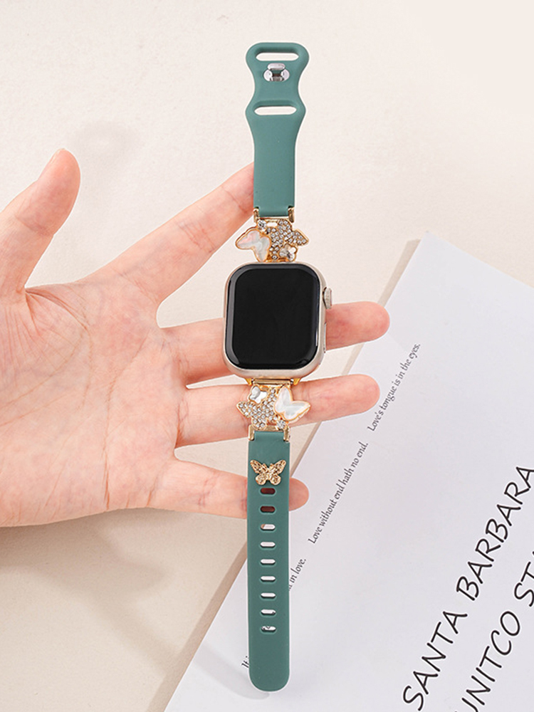 Two Butterflies Silicone Band