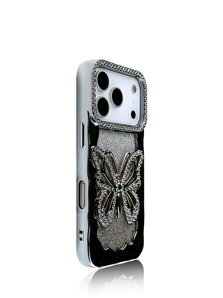 Glitter Hollow Butterfly Case for iPhone - Tatanband