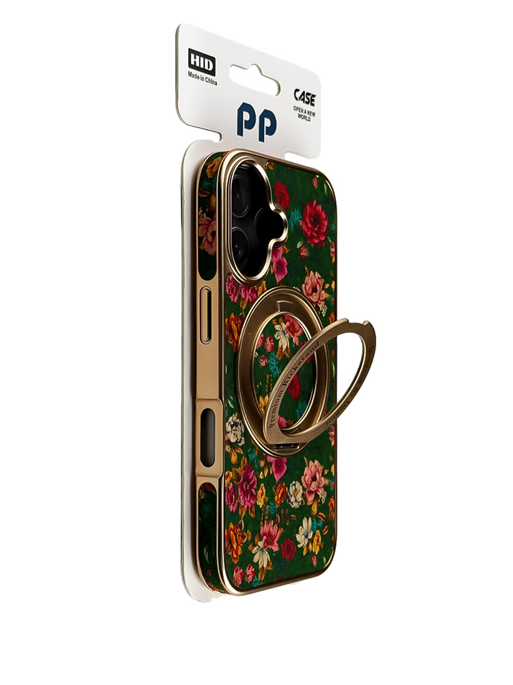 Floral Elements Ring Stand Case for iPhone - Tatanband