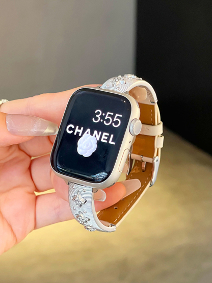 Luxury Clover Leather Band for Apple Watch