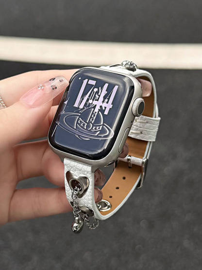 Love Leopard Leather Band for Apple Watch