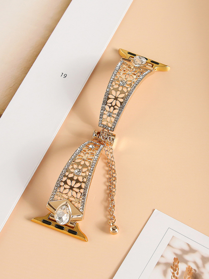 Hollow Eight-Petal Flower Metal Band for Apple Watch