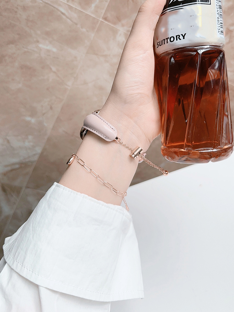 D-shaped Bracelet Leather Band