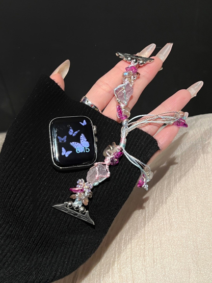 Crystal Raw Stone Woven Band