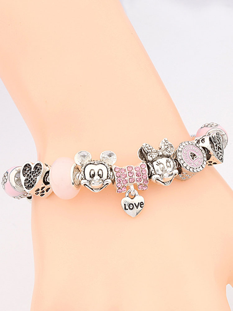 Mickey Charm Style B Crystal Beaded Band