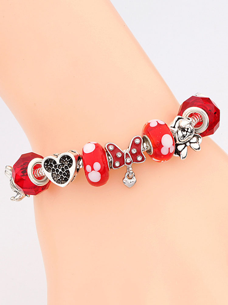 Mickey Charm Style F Crystal Beaded Band