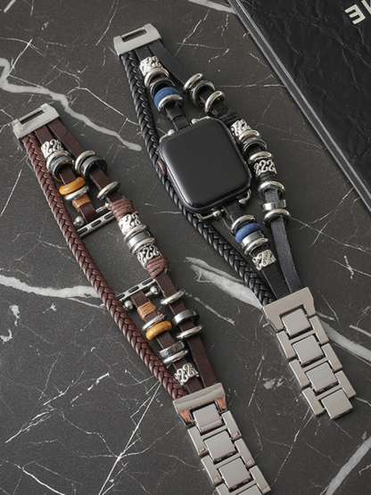 Retro Decorative Weaving Leather Band